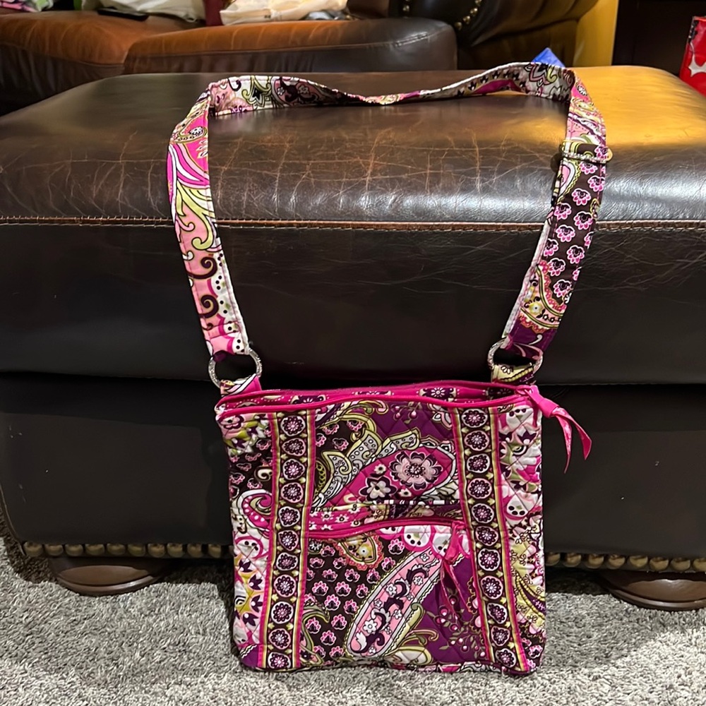 Vera Bradley Crossbody in Very Berry Paisley